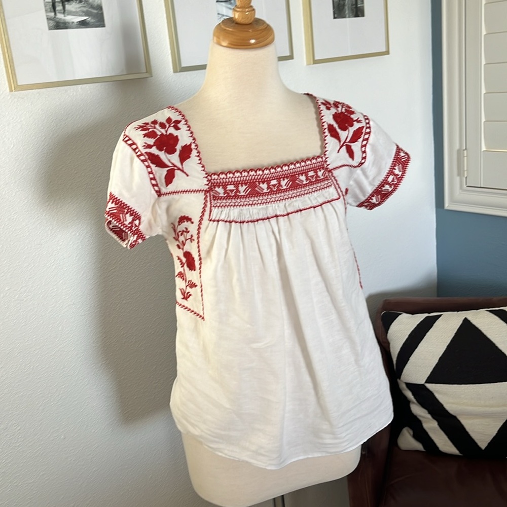 Madewell Embroidery Top